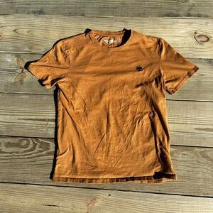 Timberland Men's Rust Orange Short-Sleeve Crew Neck Tee